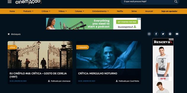 Cinem(ação) – Site e Podcast de cinema